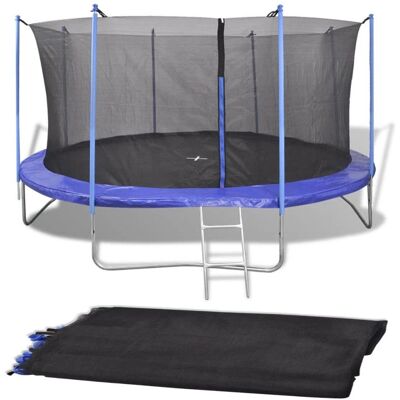 vidaXL Veiligheidsnet PE Zwart voor 3,66m ronde trampoline vidaXL Veiligheidsnet PE Zwart voor 3,66m ronde trampoline