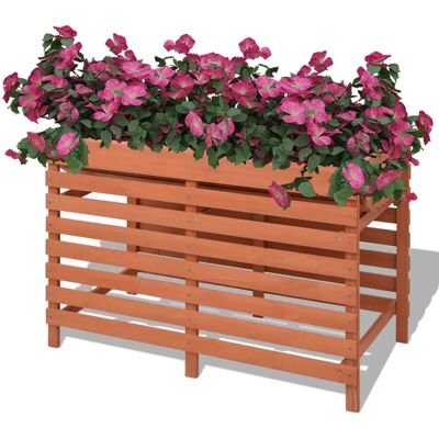 vidaXL Bloempot 100x50x71 cm Hout Bruin - Tuinplantbak vidaXL Bloempot 100x50x71 cm Hout Bruin - Tuinplantbak