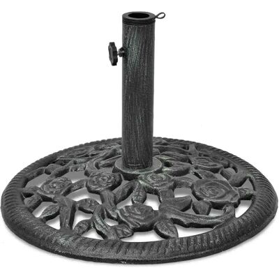 vidaXL Gietijzeren Parasolvoet 12kg 48cm - Buiten vidaXL Gietijzeren Parasolvoet 12kg 48cm - Buiten