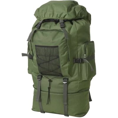 VidaXL Wojskowy Plecak XXL - 100L Zielony - Plecak, Wojskowy, Wędrówki VidaXL Wojskowy Plecak XXL - 100L Zielony - Plecak, Wojskowy, Wędrówki