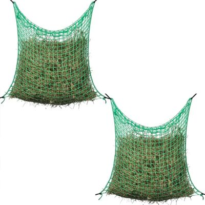 Filets à foin vidaXL 2 pcs Carrés 0,9x1,5 m PP Vert - Filets à foin - Publicité Filets à foin vidaXL 2 pcs Carrés 0,9x1,5 m PP Vert - Filets à foin - Publicité
