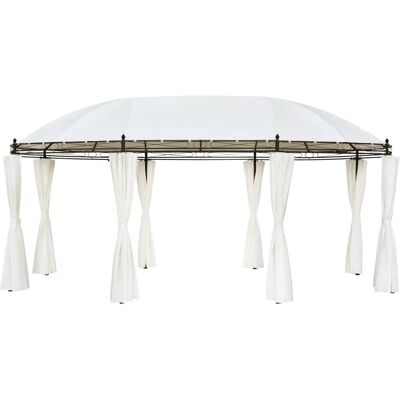 vidaXL Gazebo Crème Wit 530x350x265cm Tuin Marquee Paviljoen Tent - Tuin Gazebo vidaXL Gazebo Crème Wit 530x350x265cm Tuin Marquee Paviljoen Tent - Tuin Gazebo