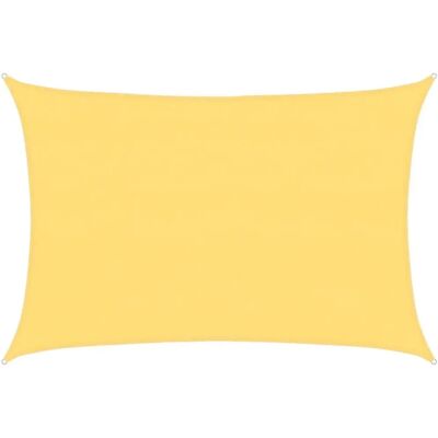 VIDAXL Beigerectangelige HDPE Zonnescherm - Zonnescherm VIDAXL Beigerectangelige HDPE Zonnescherm - Zonnescherm
