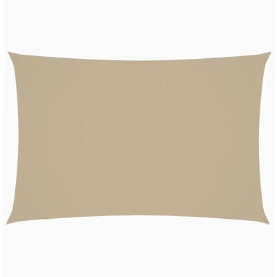 vidaXL Zonnescherm Zeil Oxford Stof Rechthoekig 2x4m Beige - Zonnescherm voor buiten vidaXL Zonnescherm Zeil Oxford Stof Rechthoekig 2x4m Beige - Zonnescherm voor buiten