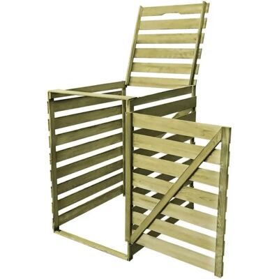 Capanno da giardino vidaXL - Legno impregnato - 240L - Verde Capanno da giardino vidaXL - Legno impregnato - 240L - Verde