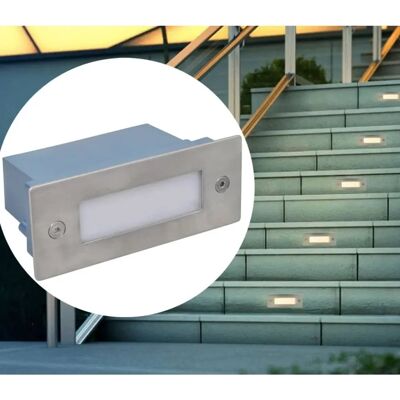 vidaXL LED Recessed Staircase Lamp - Staircase Light - 12 pcs vidaXL LED Recessed Staircase Lamp - Staircase Light - 12 pcs