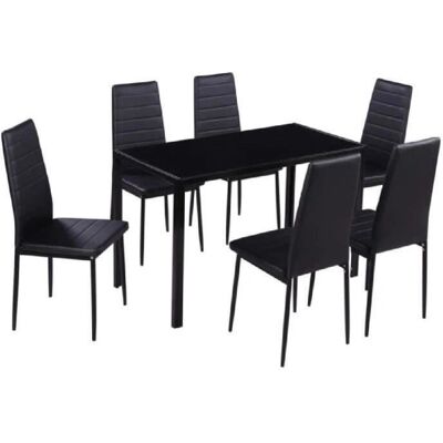 Maisonchic Modell - Moderner Schwarzer Esszubehör-Set - 7 Teile Maisonchic Modell - Moderner Schwarzer Esszubehör-Set - 7 Teile