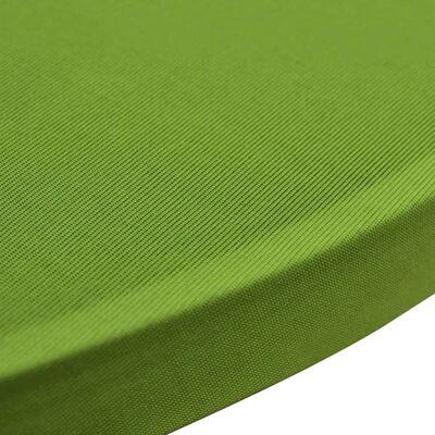 vidaXL 2x Stretch Tafelkleed 60cm Groen - Serviesbescherming vidaXL 2x Stretch Tafelkleed 60cm Groen - Serviesbescherming