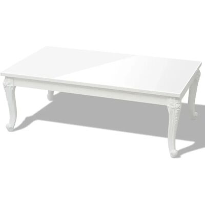 vidaXL Salontafel - Wit MDF Modern Design Woonkamer vidaXL Salontafel - Wit MDF Modern Design Woonkamer