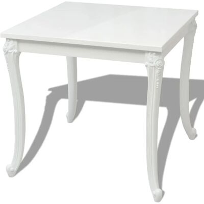 vidaXL Quadratische Hochglanz Esstisch 80x80x76 cm vidaXL Quadratische Hochglanz Esstisch 80x80x76 cm