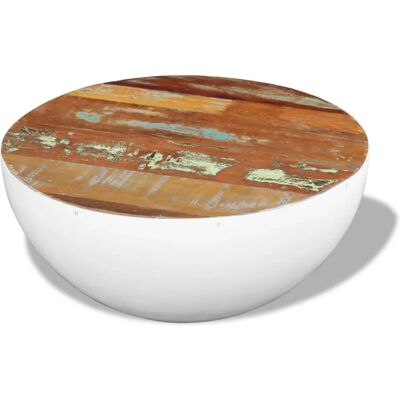 vidaXL 243353 Antiker Couchtisch - Holz, Recycelt, Schüsselform vidaXL 243353 Antiker Couchtisch - Holz, Recycelt, Schüsselform