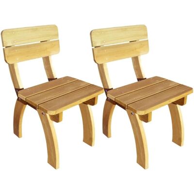 vidaXL Outdoor Stuhl - Rustikaler Stil, Grün imprägniertes Kiefernholz vidaXL Outdoor Stuhl - Rustikaler Stil, Grün imprägniertes Kiefernholz