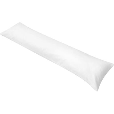 vidaXL Polštář na spaní na boku - 40x145 cm - Bílý - Tělový polštář vidaXL Polštář na spaní na boku - 40x145 cm - Bílý - Tělový polštář