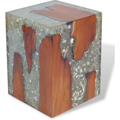 vidaXL Teak Resin Jakkara - Rustiikkinen Käsityö 30x30x40 cm vidaXL Teak Resin Jakkara - Rustiikkinen Käsityö 30x30x40 cm