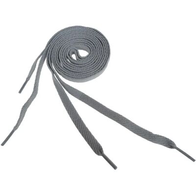 Lacets Grisés Flatties de MR LACY - shoelaces - Publicité Lacets Grisés Flatties de MR LACY - shoelaces - Publicité