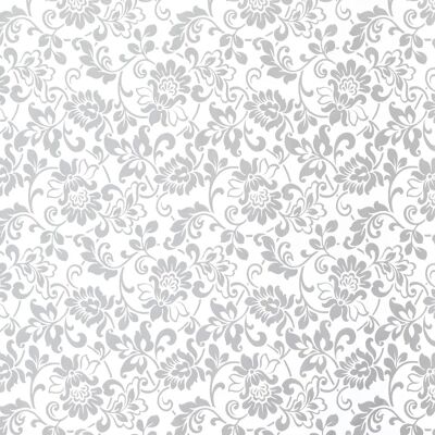 Fablon Argent Vinyle Autocollant - 45cm x 2m - Vinyle autocollant Fablon Argent Vinyle Autocollant - 45cm x 2m - Vinyle autocollant