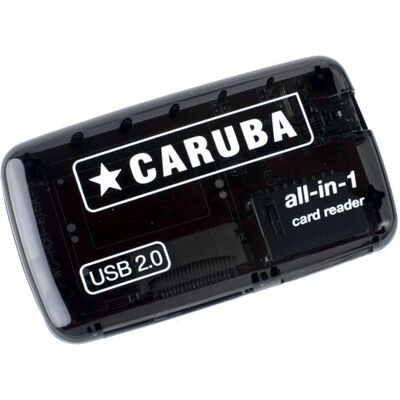 Lecteur de cartes Caruba D43036 USB 2.0 - Compact et Portable - Publicité Lecteur de cartes Caruba D43036 USB 2.0 - Compact et Portable - Publicité