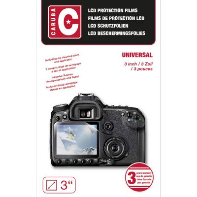 Caruba Universale 3,0" LCD-Displayschutz - Transparent Caruba Universale 3,0" LCD-Displayschutz - Transparent