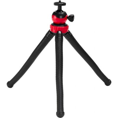 Caruba Stativ - Modell D142961, Universal 3-Bein, Schwarz, Rot Caruba Stativ - Modell D142961, Universal 3-Bein, Schwarz, Rot
