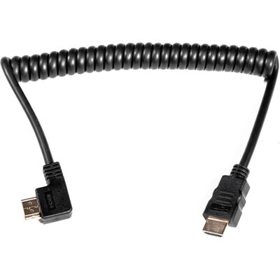 Caruba HDMI Spirálkábel 90° szög, 20-40cm - HDMI Kábel Caruba HDMI Spirálkábel 90° szög, 20-40cm - HDMI Kábel