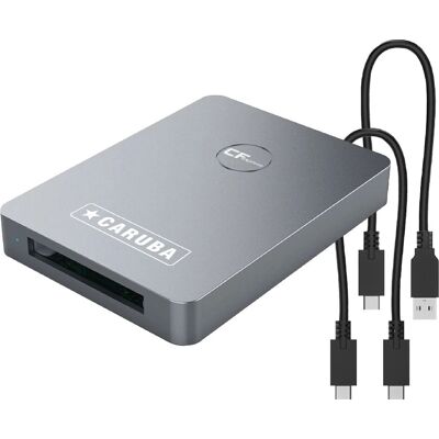 Caruba CFexpress Typ B USB 3.1 Kartenleser - Schnell, Robuste, Kompakt Caruba CFexpress Typ B USB 3.1 Kartenleser - Schnell, Robuste, Kompakt
