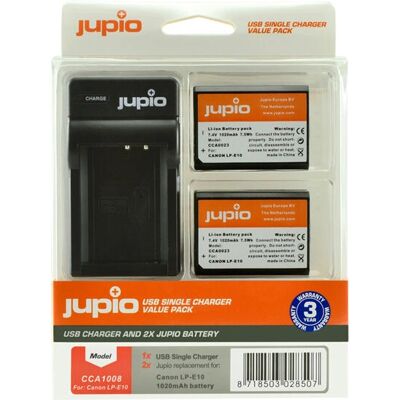 Jupio LP-E10 Akku-Set - Kamera Batterie für Canon Rebel Jupio LP-E10 Akku-Set - Kamera Batterie für Canon Rebel