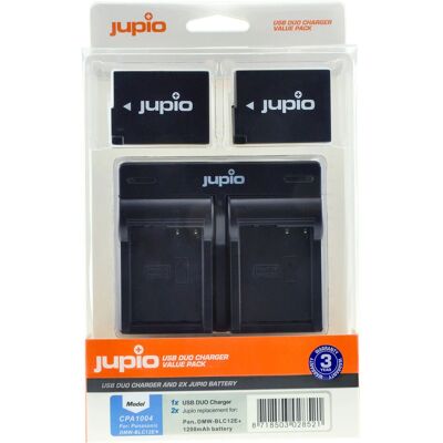 Jupio DMW-BLC12E Batterieset mit Doppel-Ladegerät Jupio DMW-BLC12E Batterieset mit Doppel-Ladegerät