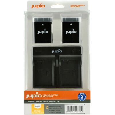 Jupio Nikon Batteri & Dubbelladdare - Kamera Tillbehör Jupio Nikon Batteri & Dubbelladdare - Kamera Tillbehör