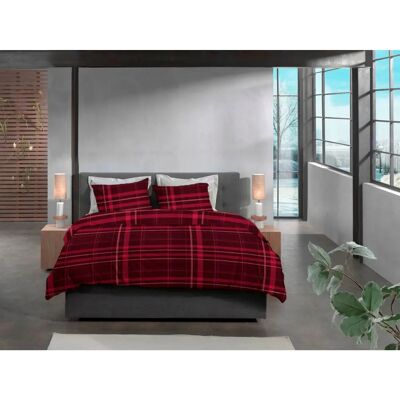 HECKETT & LANE Silvan Rote Bettwäsche - Bett & Kissenbezug HECKETT & LANE Silvan Rote Bettwäsche - Bett & Kissenbezug