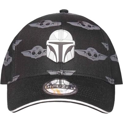 Star Wars The Mandalorian Helm Patch justerbar baseballcap - Headwear Star Wars The Mandalorian Helm Patch justerbar baseballcap - Headwear