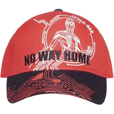 Casquette de baseball ajustable Marvel Spider-man No Way Home logo fond technologique - Unisexe - Publicité Casquette de baseball ajustable Marvel Spider-man No Way Home logo fond technologique - Unisexe - Publicité
