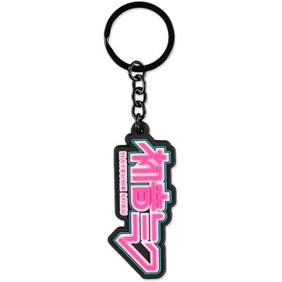 Difuzed Hatsune Miku Logo Gummi-Schlüsselanhänger - Schlüsselanhänger Difuzed Hatsune Miku Logo Gummi-Schlüsselanhänger - Schlüsselanhänger