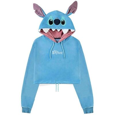 Disney Stitch Cropped Hoodie - Blau - S Disney Stitch Cropped Hoodie - Blau - S