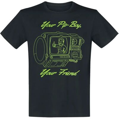 Difuzed Schwarzes Pip-boy T-Shirt - Fallout T-Shirt Difuzed Schwarzes Pip-boy T-Shirt - Fallout T-Shirt