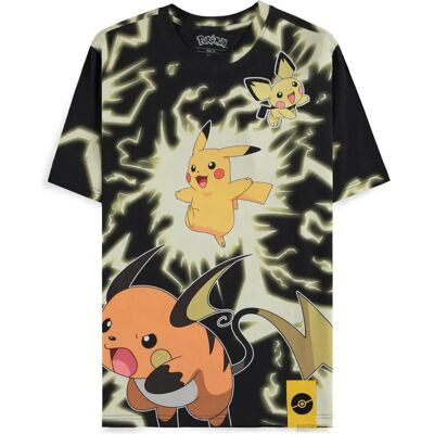 Difuzed - Pokémon Pikachu Lightning - Multicolor - Digital AOP - Shirt Difuzed - Pokémon Pikachu Lightning - Multicolor - Digital AOP - Shirt