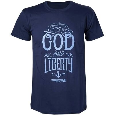Difuzed Uncharted 4 - For God and Liberty - T-Shirt Difuzed Uncharted 4 - For God and Liberty - T-Shirt