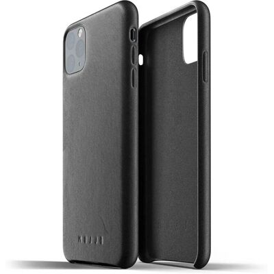 Mujjo - iPhone 11 Pro Max - Full Leather - Black - Phone Case Mujjo - iPhone 11 Pro Max - Full Leather - Black - Phone Case