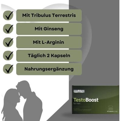 COBECO PHARMA - COOLMANN TESTOBOOST 40 TABLETKI - Suplement diety COBECO PHARMA - COOLMANN TESTOBOOST 40 TABLETKI - Suplement diety