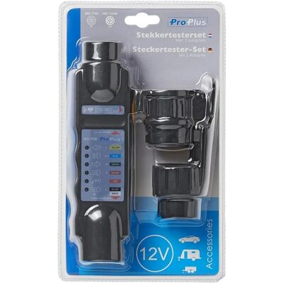 Testeur de connecteur ProPlus 7 broches 12V - Vérification des feux de remorque Testeur de connecteur ProPlus 7 broches 12V - Vérification des feux de remorque