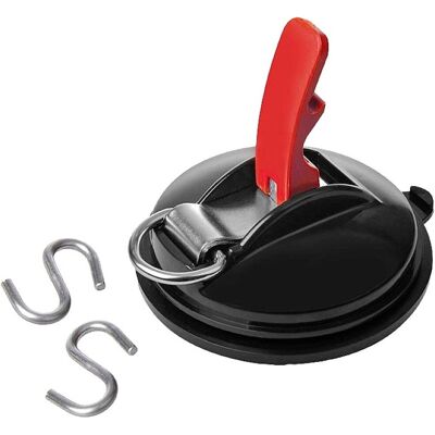 vidaXL ProPlus Sugkopp med Ring och 2 S-hakar - Sugkopp vidaXL ProPlus Sugkopp med Ring och 2 S-hakar - Sugkopp