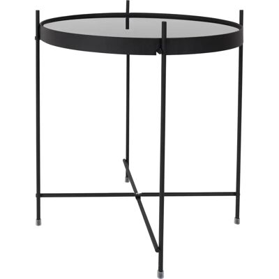 Zuiver Runder Glas- und Metallsider - Beistelltisch Zuiver Runder Glas- und Metallsider - Beistelltisch