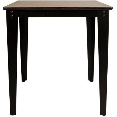 Dutchbone Scoula Walnuss Schwarz Metall Esstisch - 70x70cm Dutchbone Scoula Walnuss Schwarz Metall Esstisch - 70x70cm
