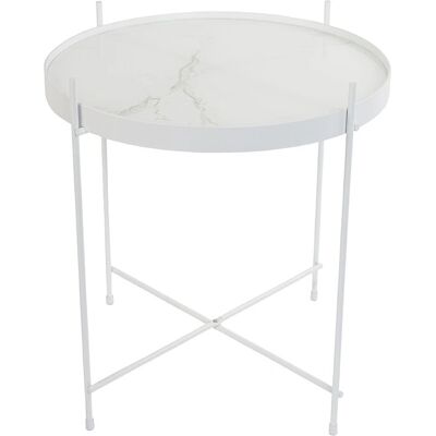 Zuiver Cupid Marmortisch - Runder Beistelltisch - Weiß Zuiver Cupid Marmortisch - Runder Beistelltisch - Weiß