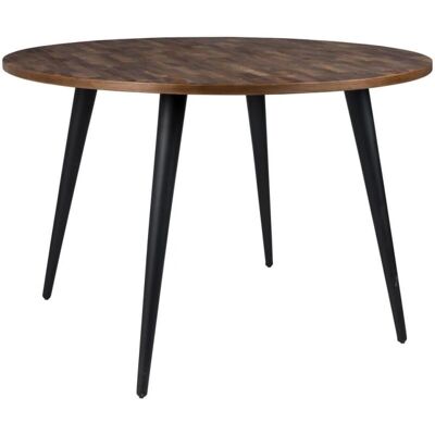 Boite à Design ALEN - Table à manger ronde en teck recyclé - 110cm - Publicité Boite à Design ALEN - Table à manger ronde en teck recyclé - 110cm - Publicité