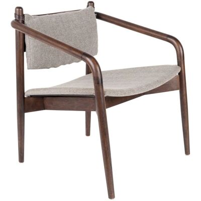 Sillón Dutchbone Torrance - Tela en Chevron - Gris - 64x67x70cm Sillón Dutchbone Torrance - Tela en Chevron - Gris - 64x67x70cm