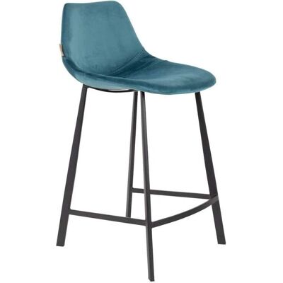 Dutchbone Franky Samt Barhocker - Industrieller Stil Dutchbone Franky Samt Barhocker - Industrieller Stil