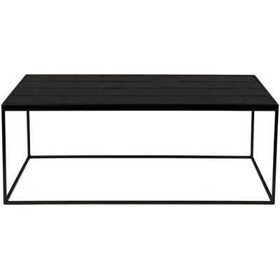 Zuiver Glazed Couchtisch - Schwarzes Keramiktisch - Metallrahmen Zuiver Glazed Couchtisch - Schwarzes Keramiktisch - Metallrahmen
