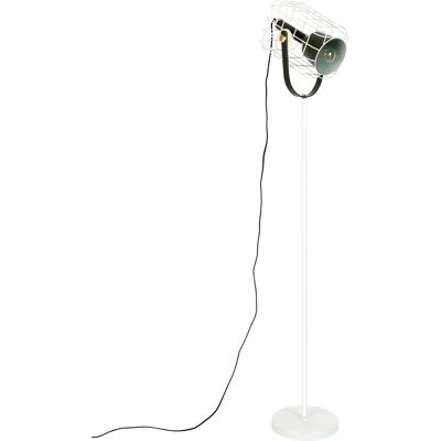 Cage Stehlampe - Industriell, Messingdetails, E27, 320cm Kabel Cage Stehlampe - Industriell, Messingdetails, E27, 320cm Kabel