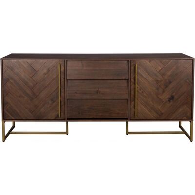 Dutchbone Credenza - Akazien Fischgrät - Braun - Credenza Dutchbone Credenza - Akazien Fischgrät - Braun - Credenza