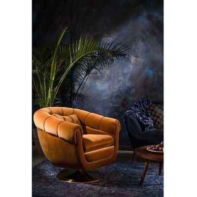 Fauteuil lounge Dutchbone Member Whiskey - Style Vintage - Publicité Fauteuil lounge Dutchbone Member Whiskey - Style Vintage - Publicité